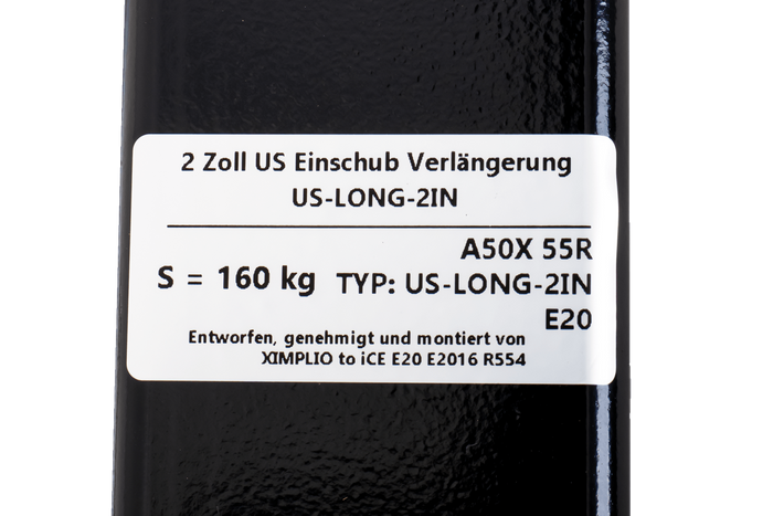 Trekhaakverlenging 2" XIMPLIO 205mm 51x51mm