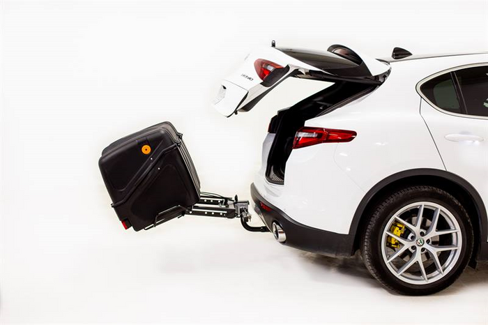 Towbox V1 Black Edition - bagagebox voor montage op de trekhaak