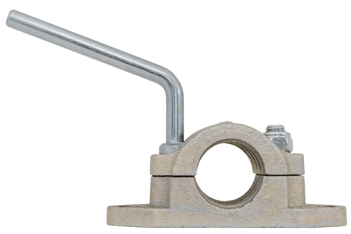 KNOTT B48C6 gietijzeren steunwielklem voor gegolfde buizen van 48 mm