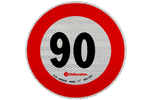 Reflecterende sticker Verkeersbord LAMPA snelheidslimiet 90 km/u B-33