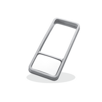 PLASTEX LP0390P zijspiegel voor landbouwmachines 390x157mm