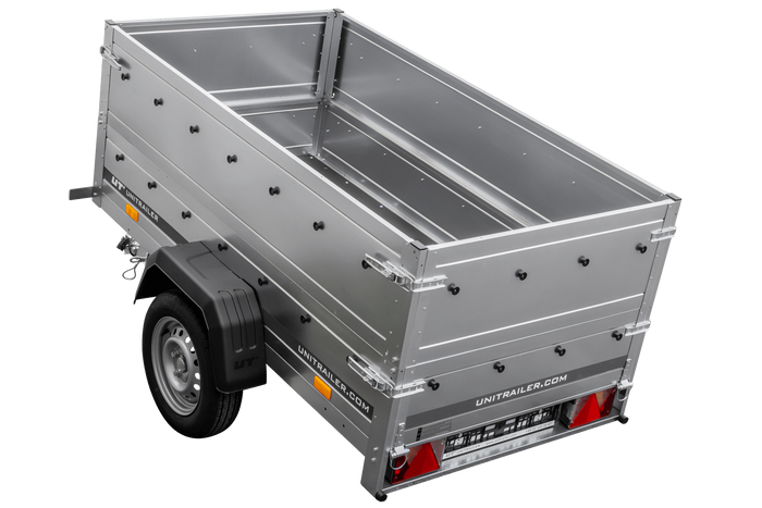 Tuinaanhanger 200 KIPP met steunwiel en BIS zijkanten