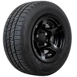 Versterkt wiel voor aanhangwagen KENDA BAND 195/55 R10C 98/96N ALUMINIUM VELG STARCO zwart 6Jx10"H2 5x112 ET -4