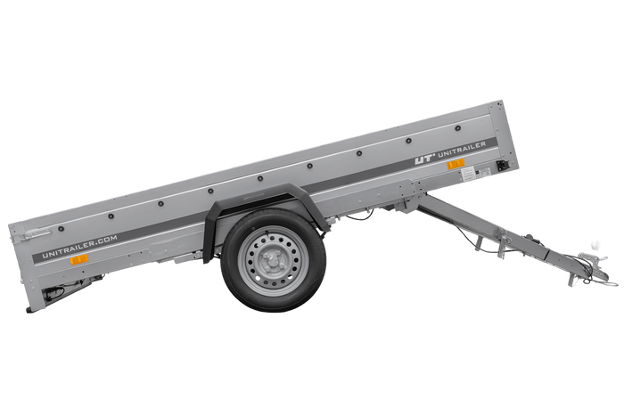 Enkelassige aanhanger op veren 264x150 UNITRAILER GARDEN 265/R KIPP