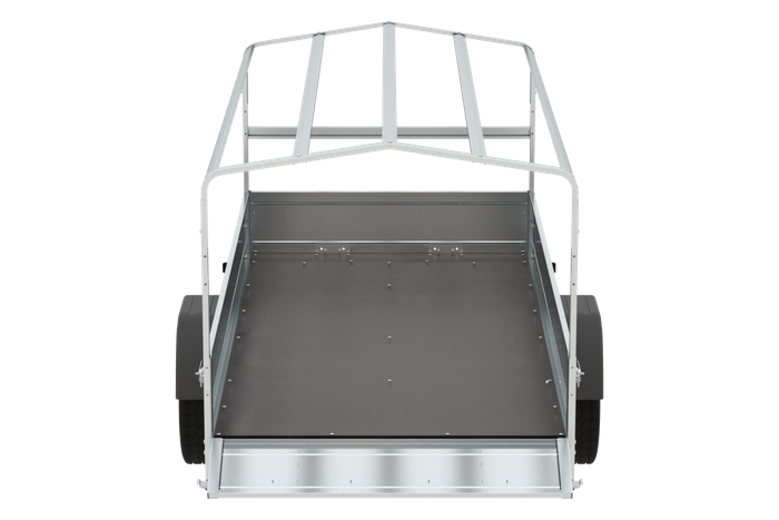 Autoaanhanger 264x125 UNITRAILER GARDEN 264 KIPP met H-800 frame en grijze kap