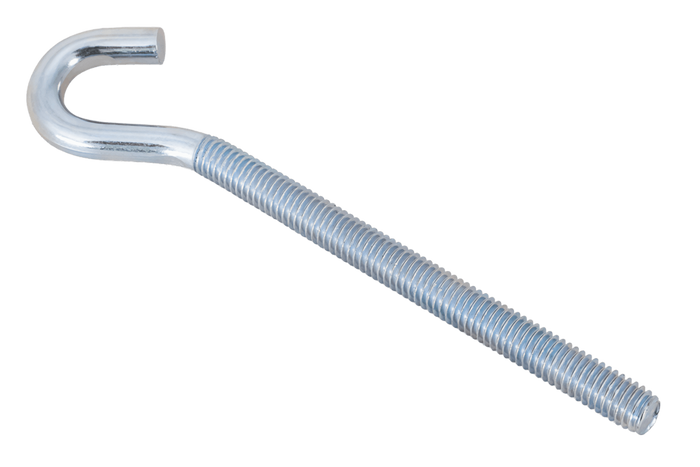 DROMET HZ M6x100 schroefhaak met open uiteinde (gebogen)