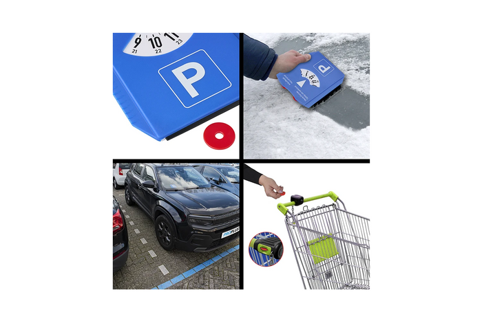 ProPlus 630518 parkeerschijf in 4 talen met schraper