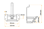 Wielkeg met montagebeugel AL-KO UK46 h:206mm