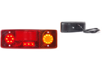 Achterlicht WAŚ WE551DP 484 LED 4 functies rechts