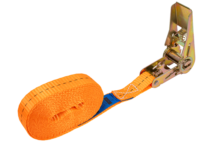 UNITRAILER eendelige spanband met spanner voor het vastzetten van 5m/25mm/1t