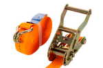 UNITRAILER 6m/25mm/1t oranje transportband met spaninrichting