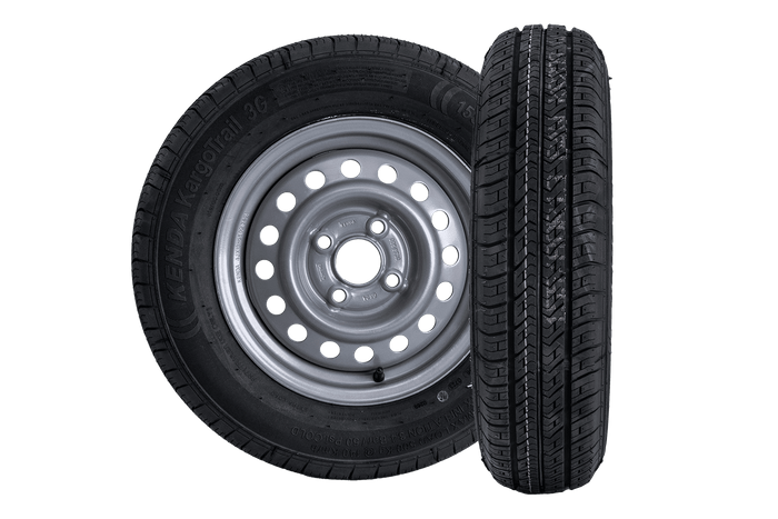 Set van twee wielen voor aanhangwagen KENDA TIRE 155/80 R13 84N KENDA RIM 4Jx13"H2 4x100 ET:30