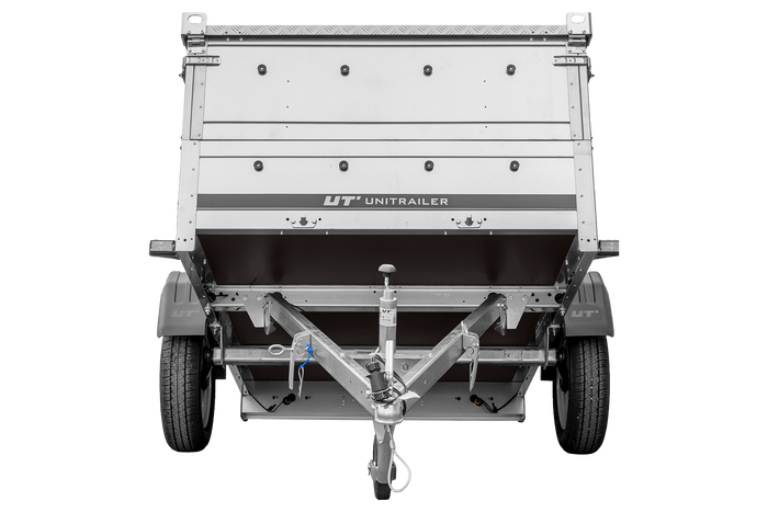 Lichte aanhanger 200x125 UNITRAILER GARDEN 201 KIPP met BIS-zijwanden en aluminium afdekking