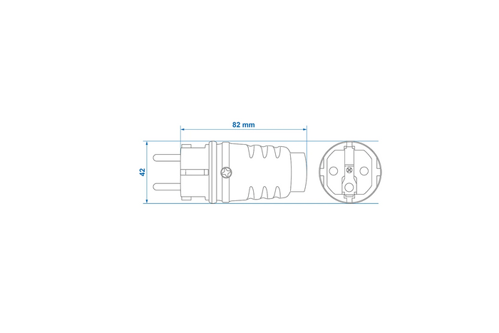 Schuko ProPlus 373570 stekker met beschermingscontact 16A 230V