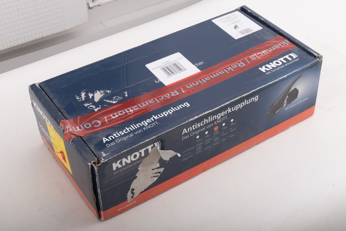 OUTLET KNOTT KS30 kogelkoppeling met stabilisator voor 3000kg aanhangwagen met 50mm buisdissel 85 