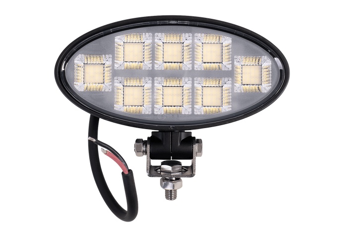 LED-werklampreflector TT TECHNOLOGY ZWART TT.13417 160xLED 8900lm ovaal