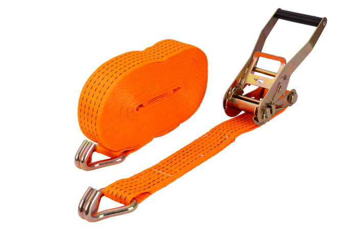 UNITRAILER 15m/50mm/5t oranje spanband met spanner