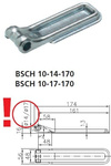 Zijscharnier met handgreep WINTERHOFF BSCH 10-17-170+BSCHG 10-17-A complete aanhangerzijmontage