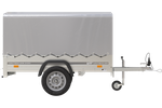 Lichte aanhanger Garden Trailer 201 Unitrailer met complete huif en neuswiel 200×125 MTM 750 kg