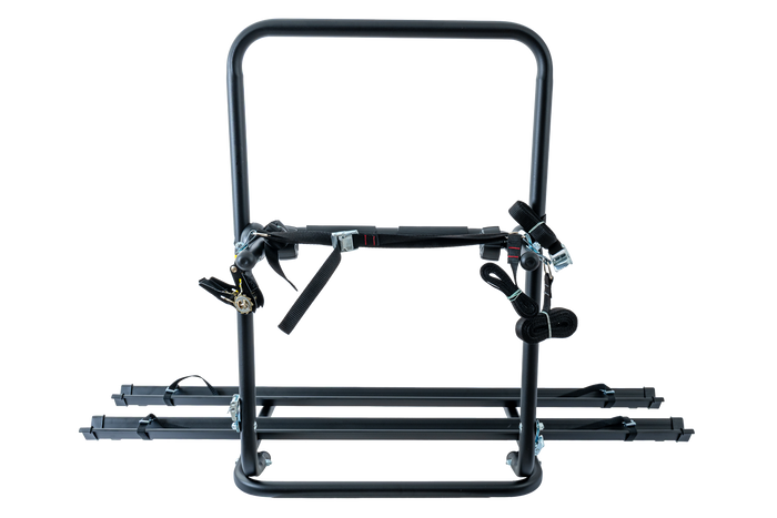 Fietsendrager reservewielhouder Peruzzo Brennero 4x4 - voor 2 fietsen met montagerails (zwart)