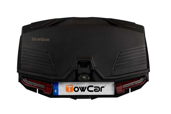 Towbox Alpha urban black - trekhaakkoffer, bagagebox voor op de trekhaak