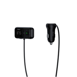FM-zender BASEUS T type S-16 bluetooth 5.0 MP3 + autolader 2x USB