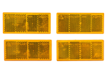 Reflectorset x4 Reflector voor aanhangers - oranje, 90 x 40 mm
