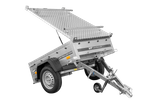 Enkelassige aanhanger 150x106 UNITRAILER GARDEN 150 KIPP met aluminium afdekking