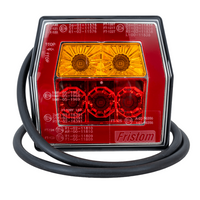 FRISTOM FT-122 LED-achterlicht, 3 functies, universeel