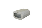 Aluminium connector voor DROMET ZLA.8 touwen, huls voor 8mm touwen