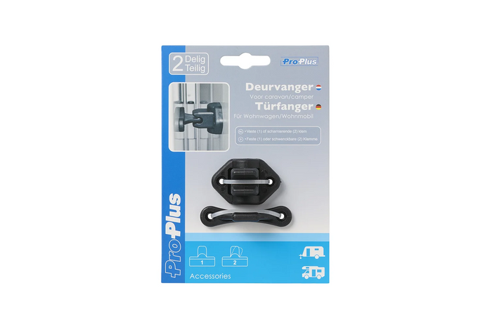 ProPlus 362622PMBK Caravan Deurslot, Zwarte Deurgreep
