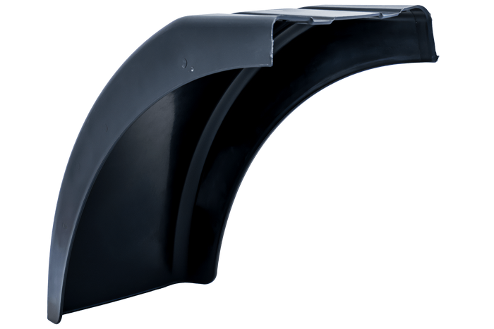 Half spatbord voor aanhanger DOMAR DR1012202 wielkast 384/200mm links