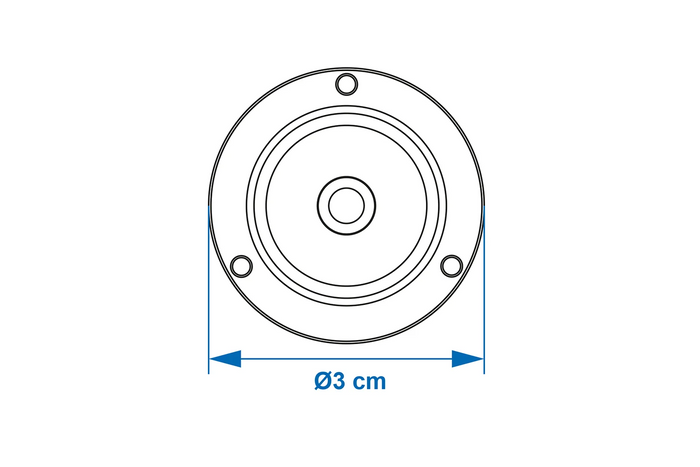 ProPlus 341217 ronde waterpas, diameter 3 cm