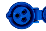 MANTES 2P+Z stopcontact, draagbaar stopcontact 16A 230V met klep
