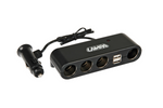 Sigarettenaansteker splitter LAMP Multi-Socket 4x 12/24V + 2x USB