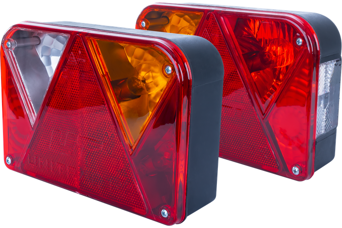DOBPLAST achterlichten + MANTES 7m 7-PIN kabelboom