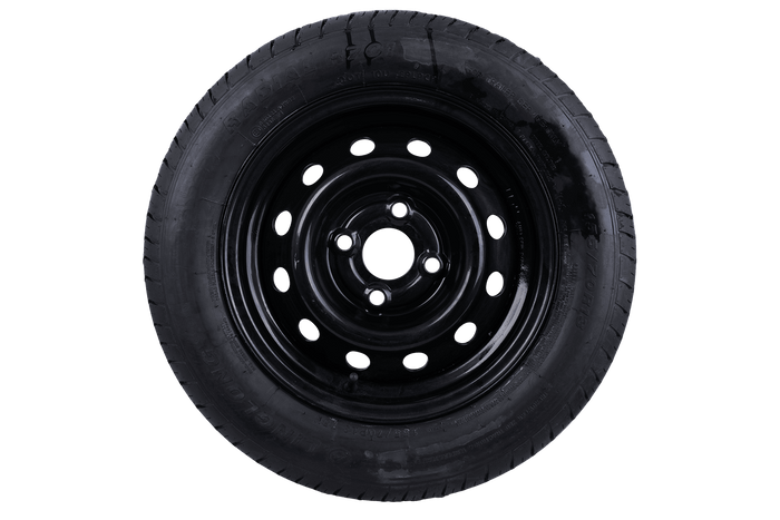 OUTLET Aanhangwagenwiel BAND LINGLONG 155/70 R13 75N VELG UNITRAILER zwart 4Jx13" 4x100 ET:30