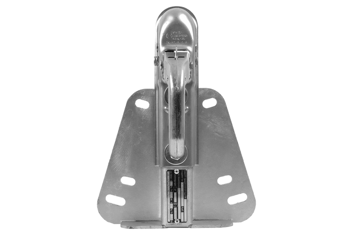 KNOTT K7.5-H+KZE7.5 kogelkoppeling voor een aanhanger van 750 kg met een V-vormige dissel.