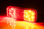 Lampa zespolona tylna (lewa/prawa), HOR 126: pozycyjne tylne, hamowania, kierunkowskaz tylny, odblask, LED 12/24 V, przewód 4x0,5 mm2, długość 2m