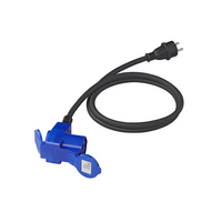 Adapter met Schuko-stekker en CEE-haakse connector + Schuko-aansluiting 16A ProPlus 373528DE kabel 150 cm