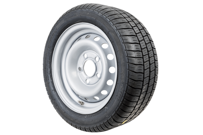 OUTLET Versterkt aanhangwagenwiel BAND GT Radiaal 195/50 R13C 104/101N VELG KENDA 6Jx13&quot;H2 5x112 ET:30