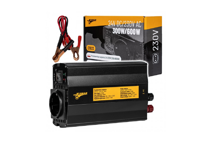 Spanningsomvormer 24V/230V (300/600W) KAMAR E1923
