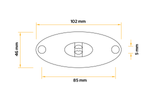ASPÖCK FLATPOINT II LED markeringslamp, oranje, universeel