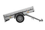 Aanhangwagen met aluminium zijwanden 200x125 Unitrailer Garden 201 KIPP ALU