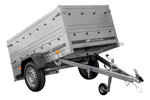 Lichte aanhanger 200x106 UNITRAILER GARDEN 200 KIPP met BIS-zijwanden