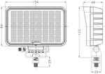 TT TECHNOLOGY LED werklamp reflector TT.13340 40xLED 3200lm rechthoekig
