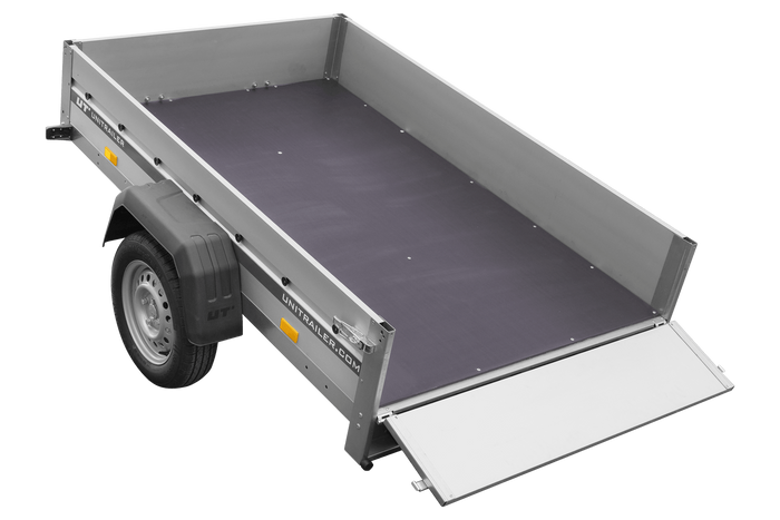 Aanhangwagen met aluminium zijwanden 200x125 Unitrailer Garden 201 KIPP ALU