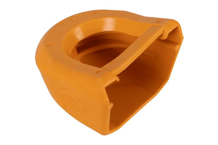 Veiligheidsafdekking voor de STEELPRESS SDP-05 Soft Dock kogelkoppeling met ruimte voor de stekker.