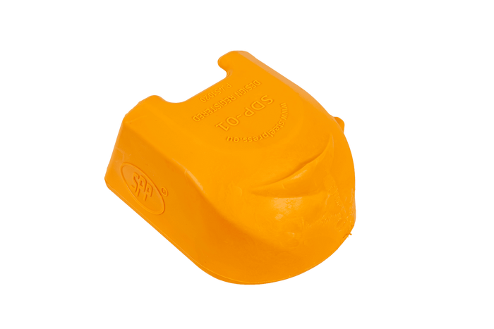 Veiligheidsafdekking voor de STEELPRESS SDP-01 Soft Dock kogelkoppeling met ruimte voor de stekker.