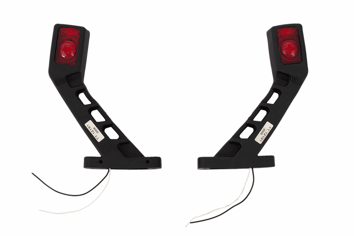 Set van twee TT TECHNOLOGY TT.12191 LED markeringslampen, links + rechts, op een rubberen arm